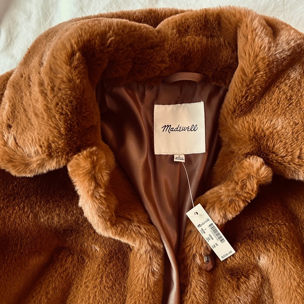 Madewell Faux-Fur Crop Coat - Picture 7 of 7